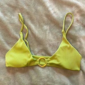 Green shein bikini top